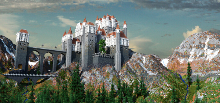 Mountain castle by Sander Poelmans